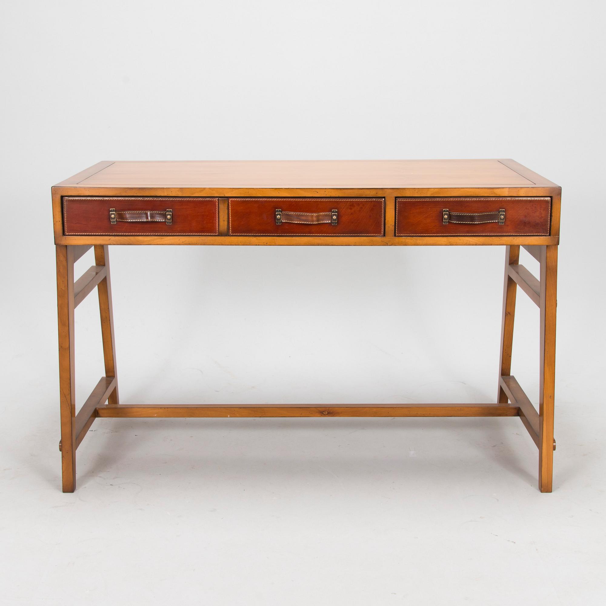 Desk and chair, late 20th century.