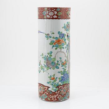 Paraplyställ / golvvas, porslin, Japan, 1900-tal.