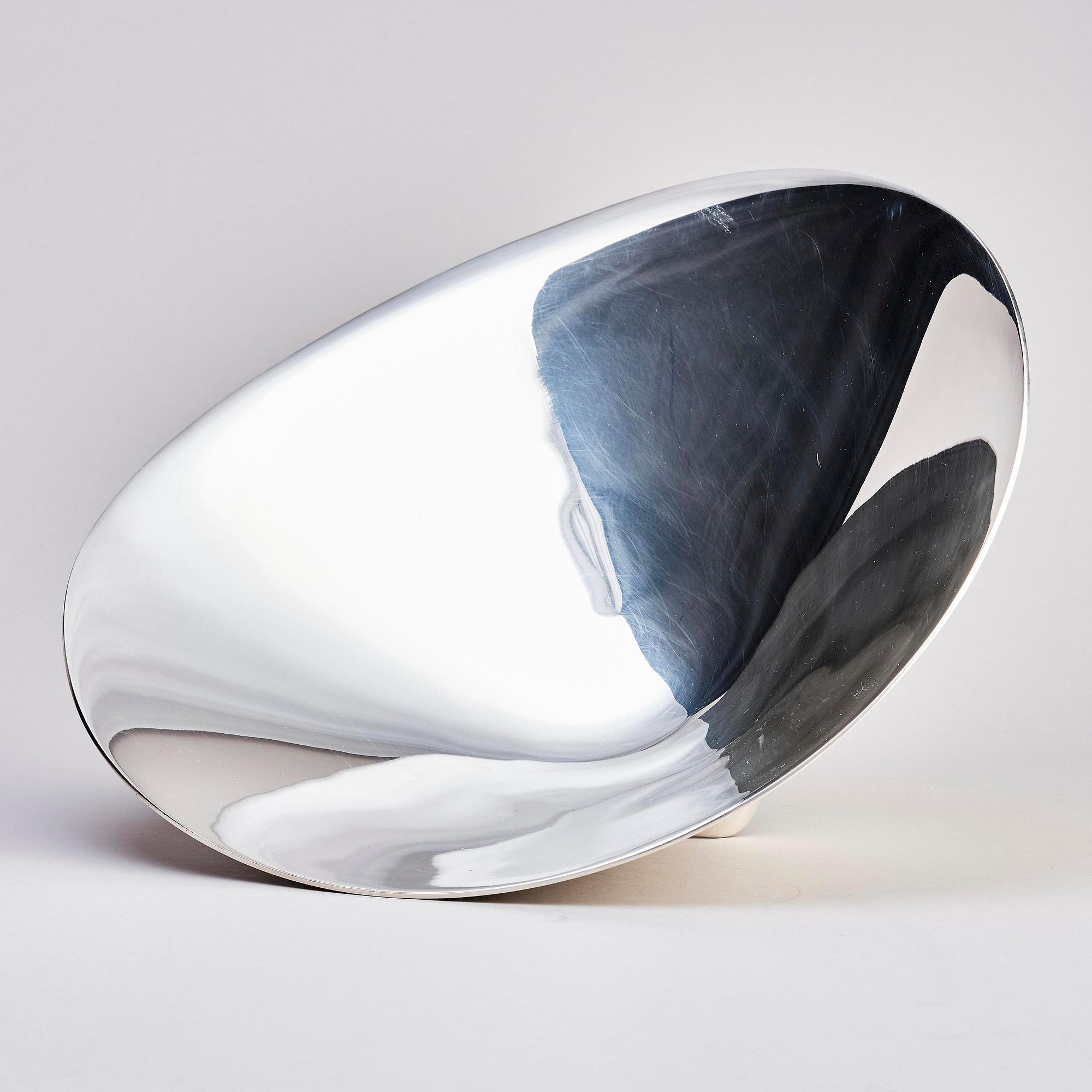 Georg Jensen, skål, sterling silver, modell 980A, "Wave", Henning Koppel, formgiven 1948, sekelskiftet 2000.