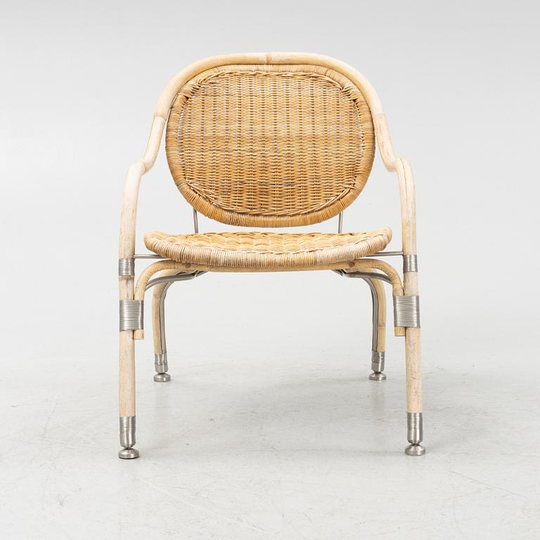 Mats Theselius, a 'Nätön' aluminum and bamboo armchair, IKEA, 21st century.