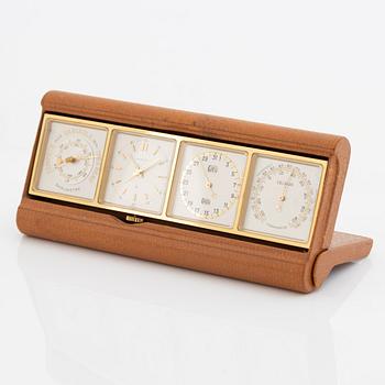 Hermès, "8-Day", table clock/travel clock, 16 x 7 cm.