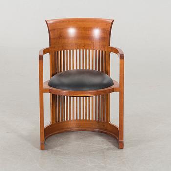 FRANK LLOYD WRIGHT, ARMCHAIR, 606 "Barrel Chair", Cassina.