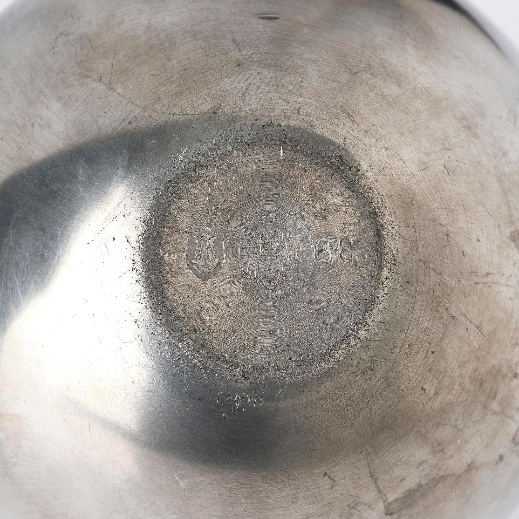 Nils Fougstedt, a pewter vase model A 1477, Firma Svenskt Tenn, Stockholm, 1932.