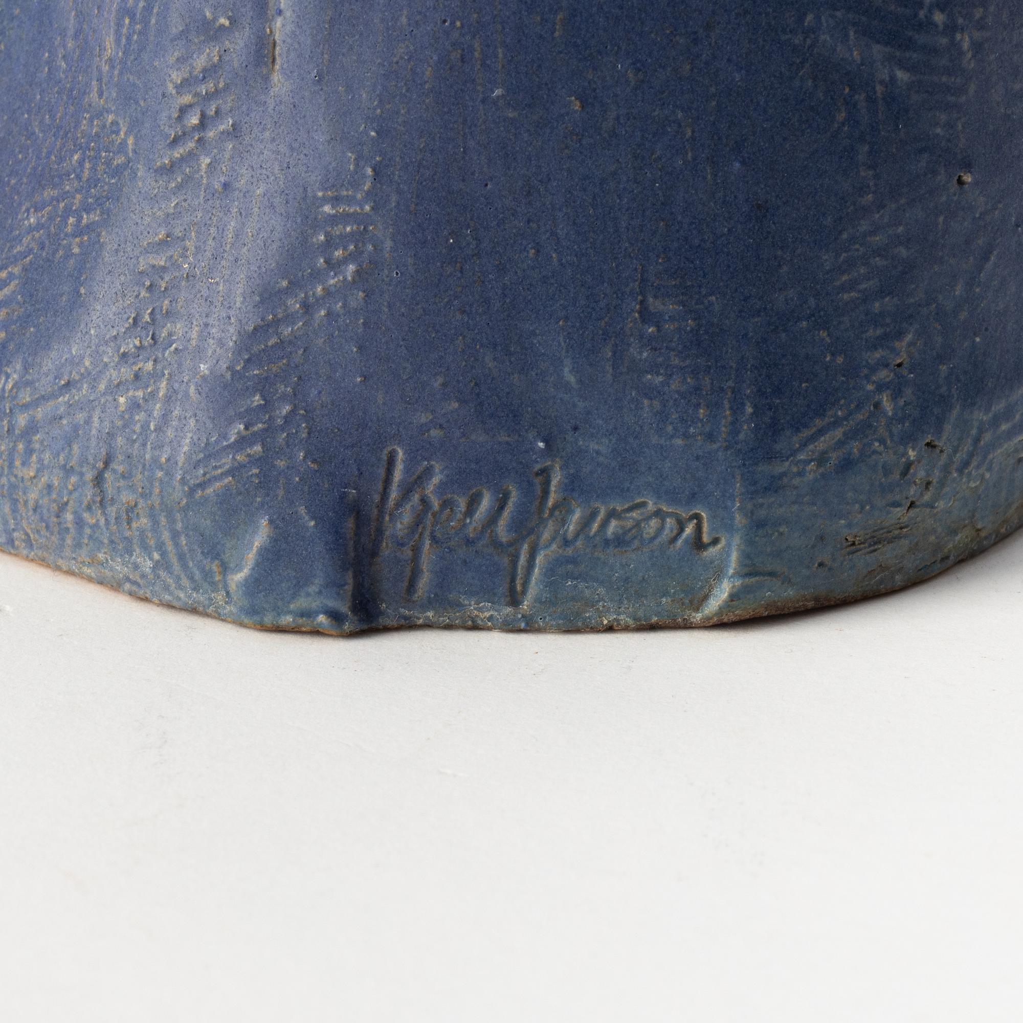 Kjell Janson, a stoneware sculpture of a torso, signed.