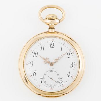 Fickur, 14K guld, Hyman Berg & Co, Chicago, 51,5 mm.