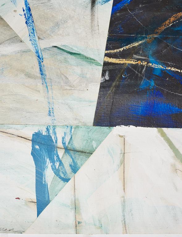 Steven Sorman, oil and mixed media on canvas, signed and dated 1987.