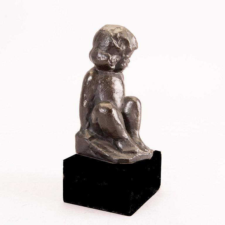 Carl Einar Borgström, skulptur, patinerad brons, stämpelsignerad.
