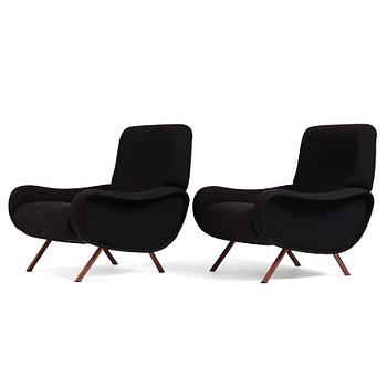 21. Marco Zanuso, a pair of 'Lady Chairs', Arflex, Italy, post 1951.