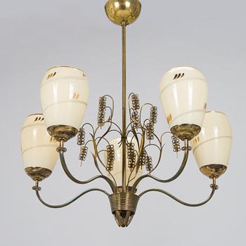 Paavo Tynell, a mid-20th century '9015' chandelier for Taito.