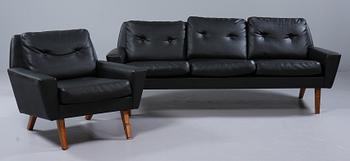 SOFFA samt FÅTÖLJ, 1960-tal.