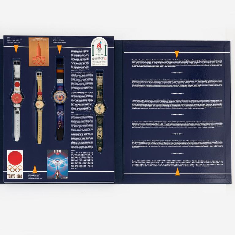 Swatch historical Olympic games collection.