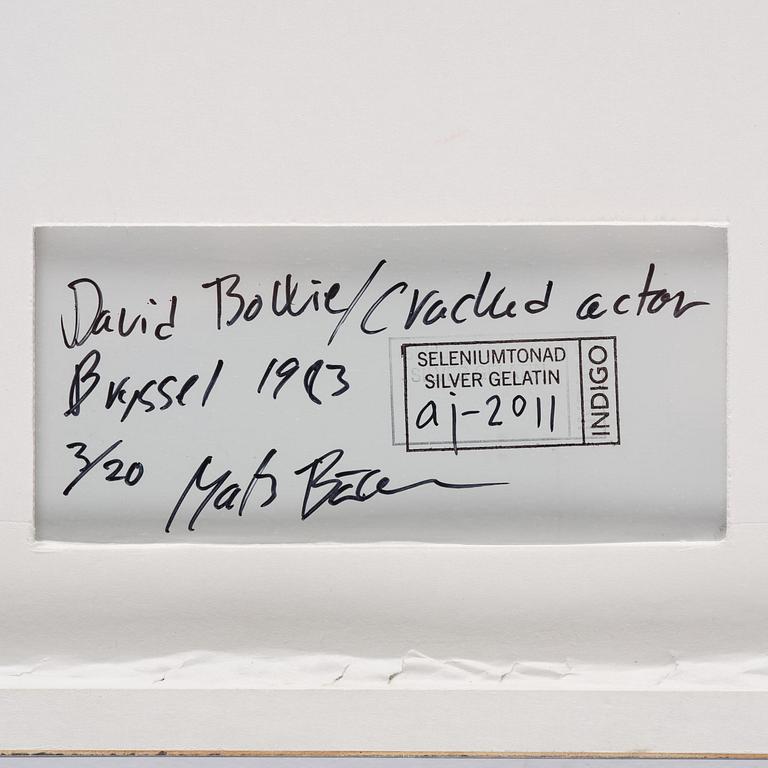 Mats Bäcker, "David Bowie/Cracked actor, Bryssel, 1983".