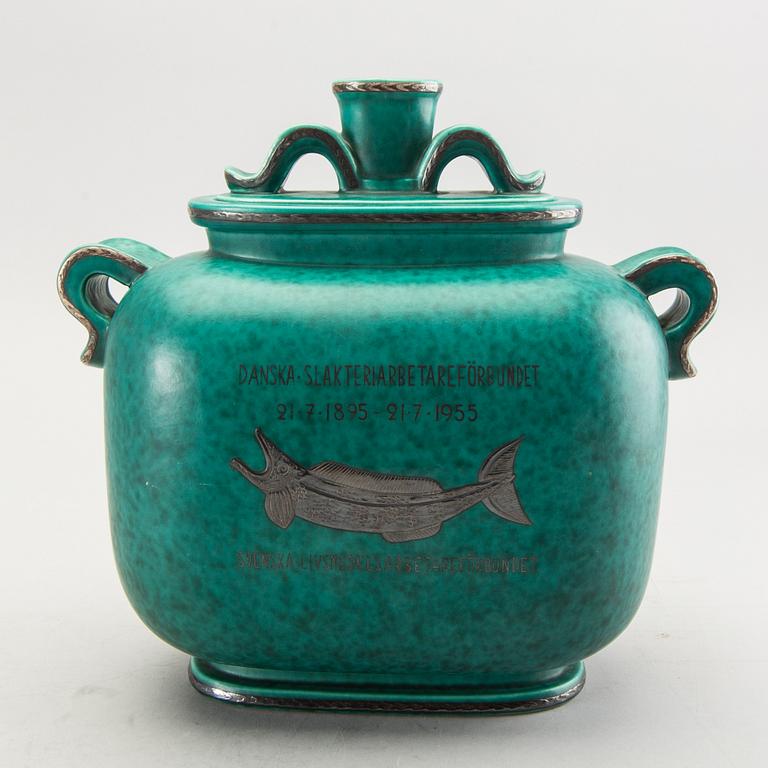 Wilhelm Kåge, a stone ware Argenta vase.