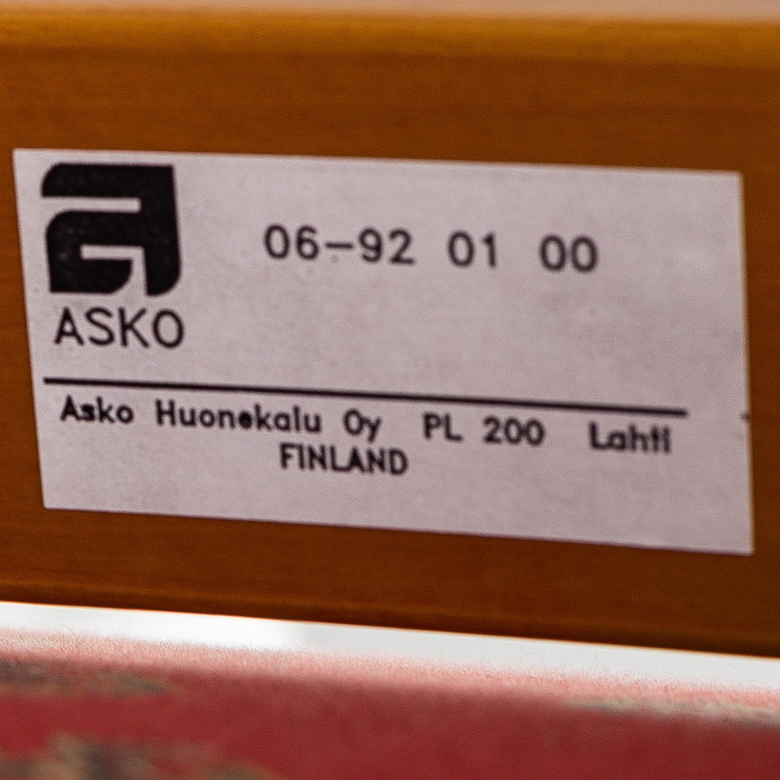 MARKKU PAKKANEN, fåtöljer, ett par, "Harlekiini", Asko, Finland, sent 1900-tal.