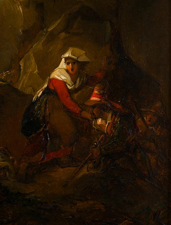 Alexander Lauréus, Etsittyjä rosvoja luolassa.