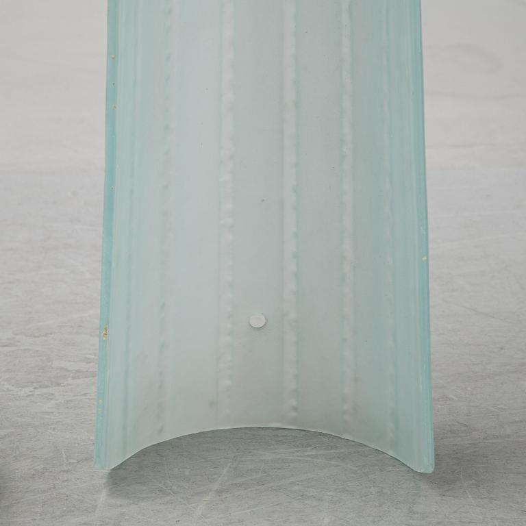 Glass shades for wall sconces, mid 20th century.
