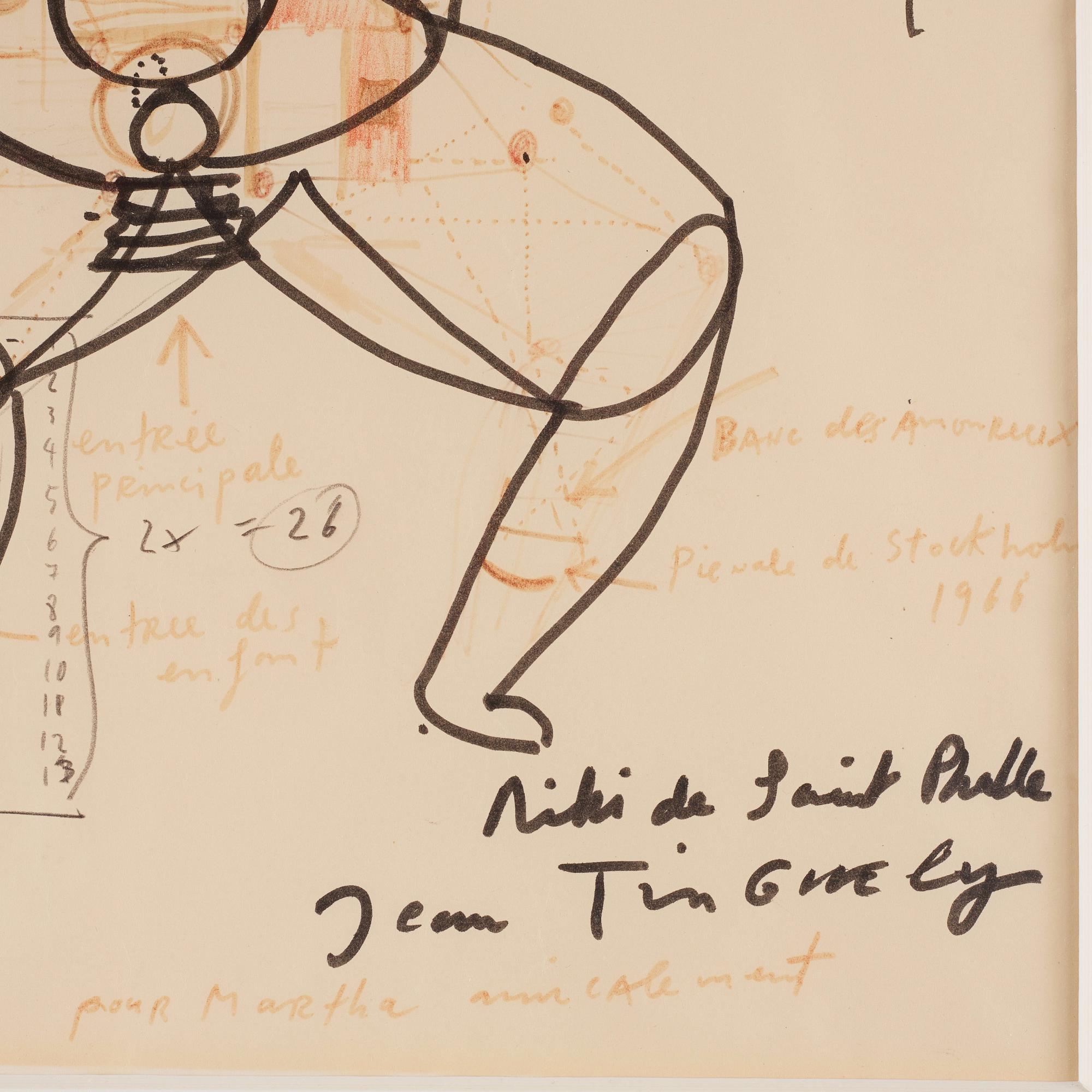 Niki de Saint Phalle, "Ètude pour HON".