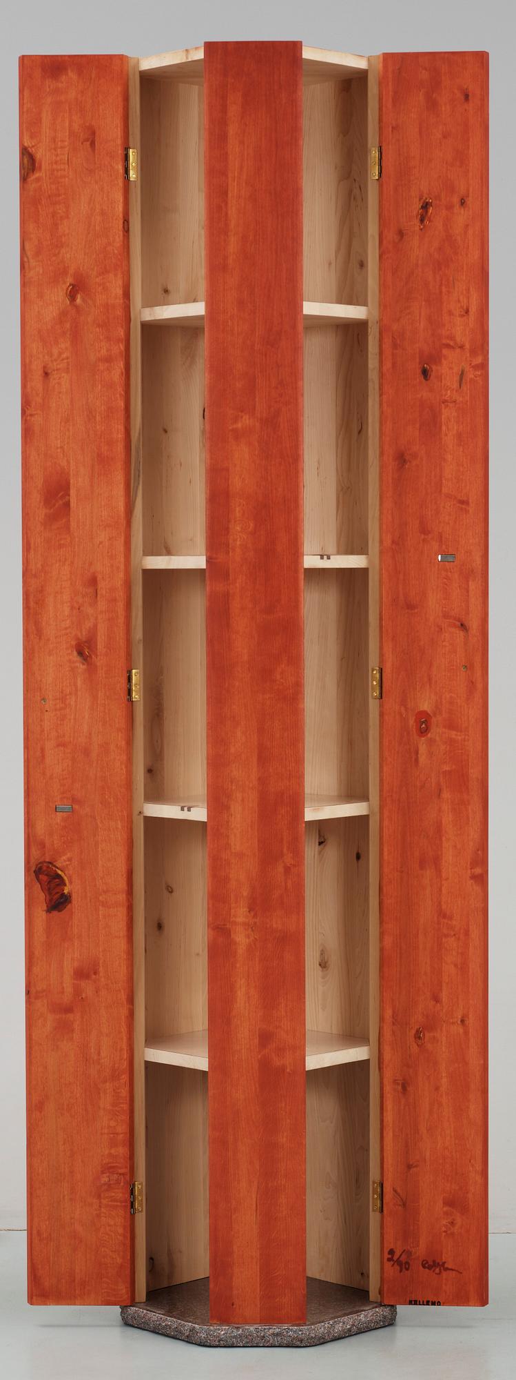 A Rolf Hanson red painted cabinet, "Pelare" (pillar), Källemo, Sweden.