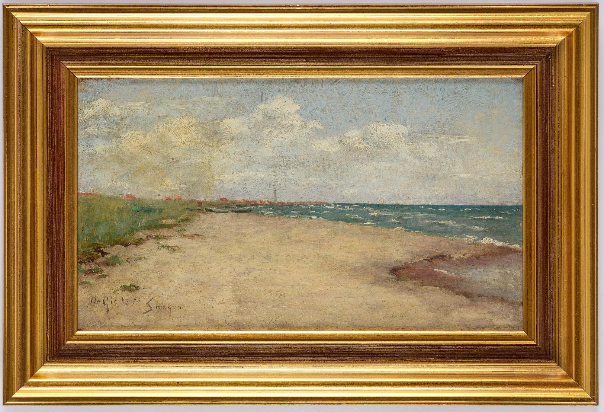 Ida Gisiko-Spärck, Beach scene from Skagen.