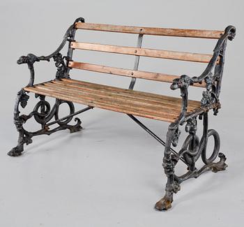 TRÄDGÅRDSSOFFA, gjutjärn, 1900-talets mitt.