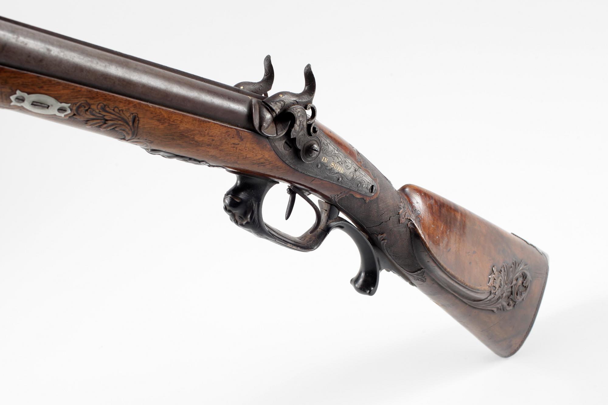 SLAGLÅSGEVÄR,  Valentin Christoph Schilling, Suhl, Tyskland, 1800-talets mitt.