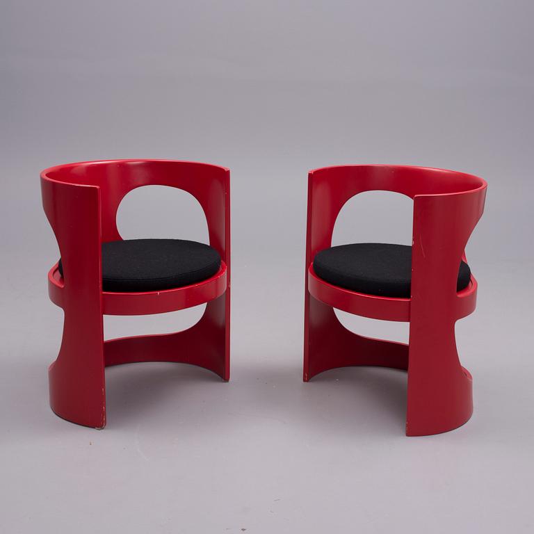 STOLAR, 2 st, "Prepop", Arne Jacobsen för Asko, 1968.