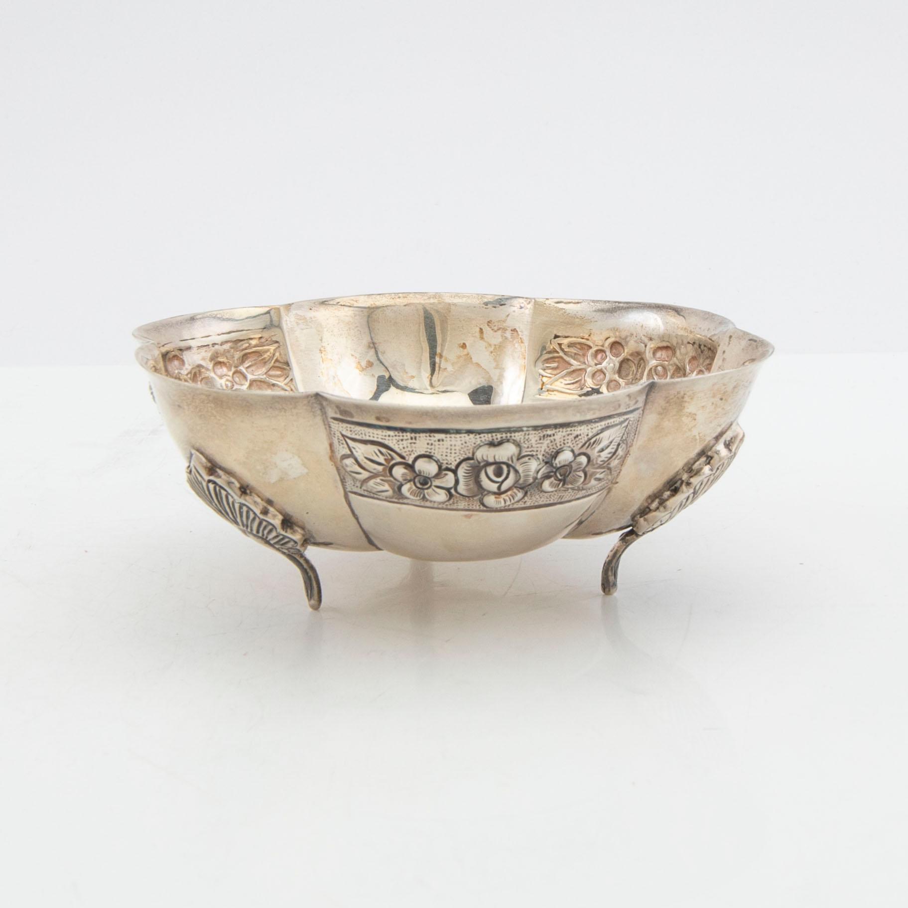 Skål silver (930)  Mexiko 1900-tal.