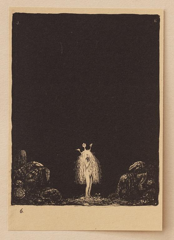 John Bauer, "Troll" 10 litografier i mapp/bok.