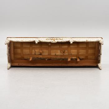 A Gustavian sofa, later part 18th century.