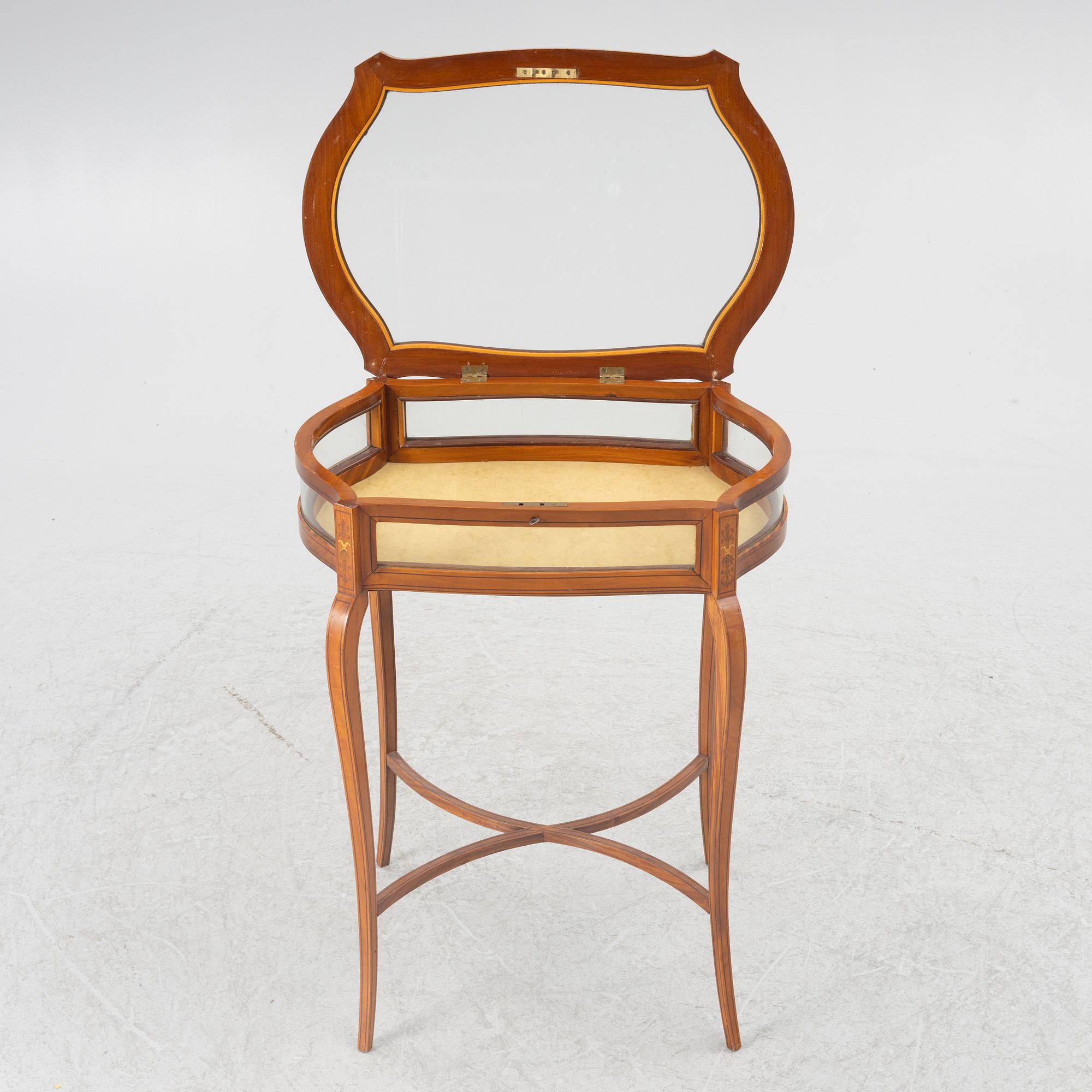 Display table, Louis XV style, circa 1900.