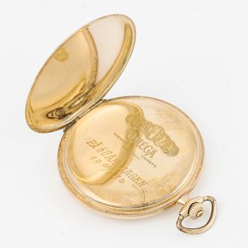 Omega, pocket watch, hunter, 47.5 mm.