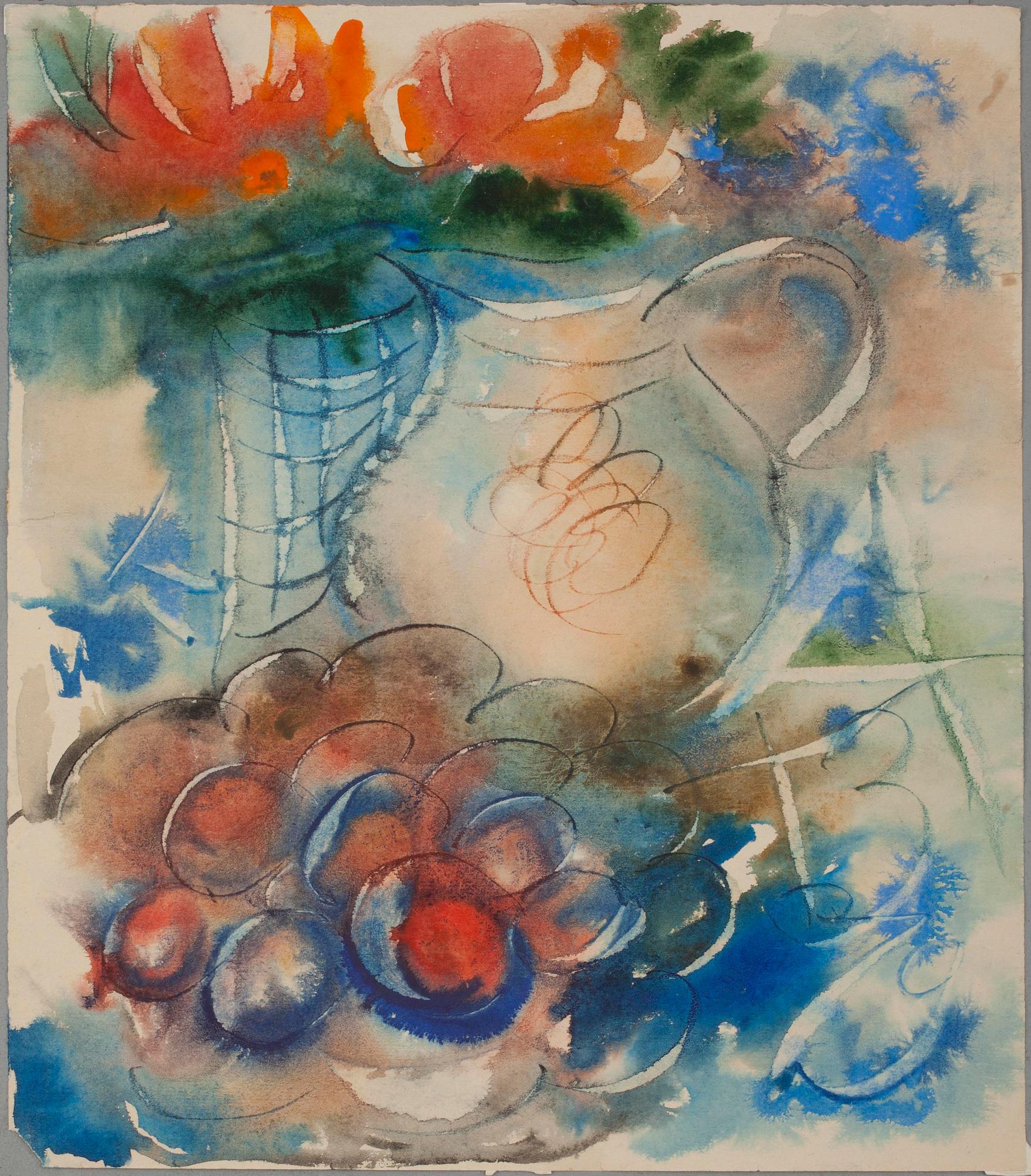 ANATOLE ZVEREV, akvarell, signerad.