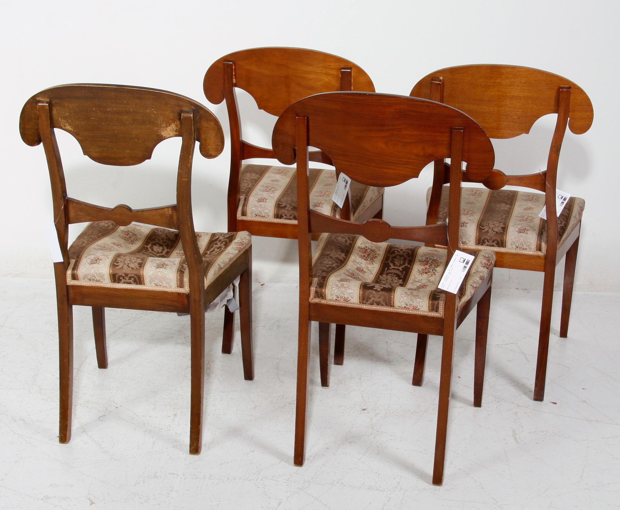 STOLAR, 4 st, Karl Johan-stil, tidigt 1900-tal.