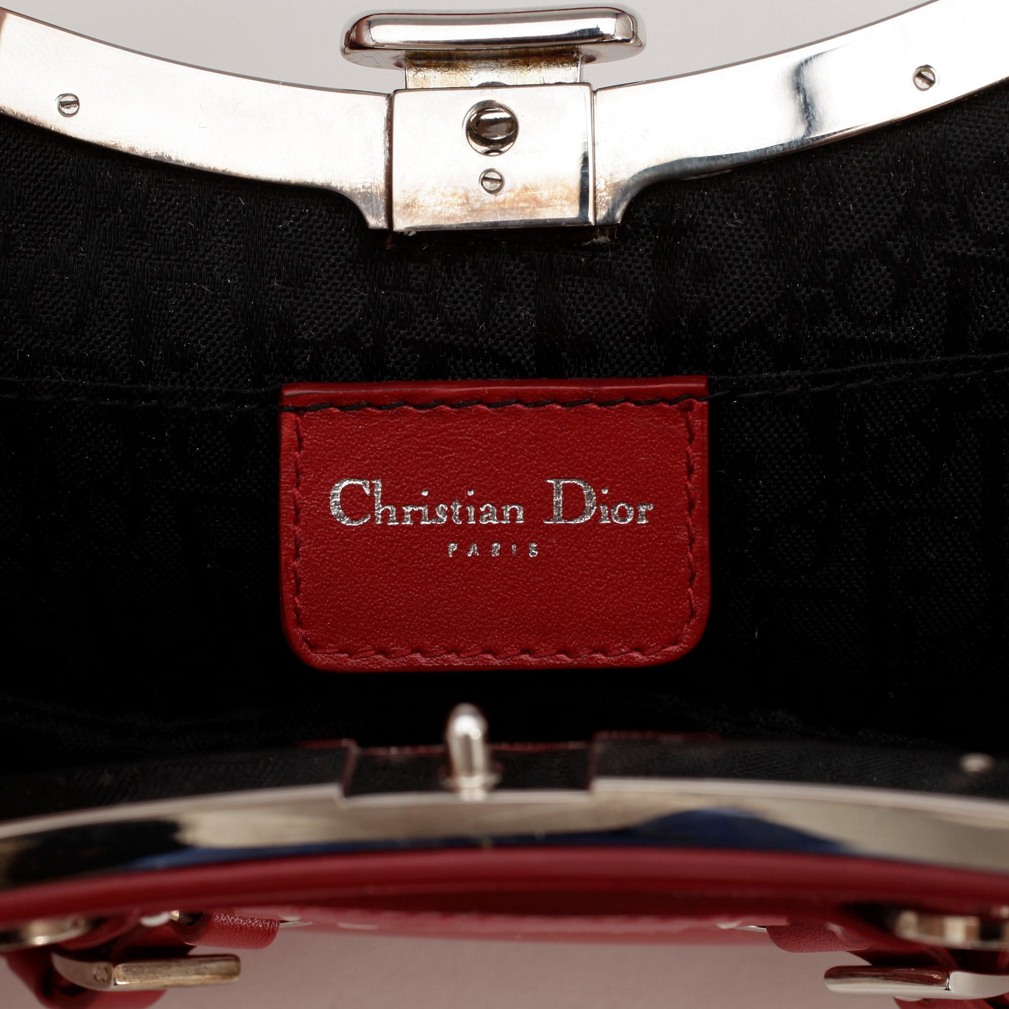 CHRISTIAN DIOR, handväska, "Frame Sac Fermoir".
