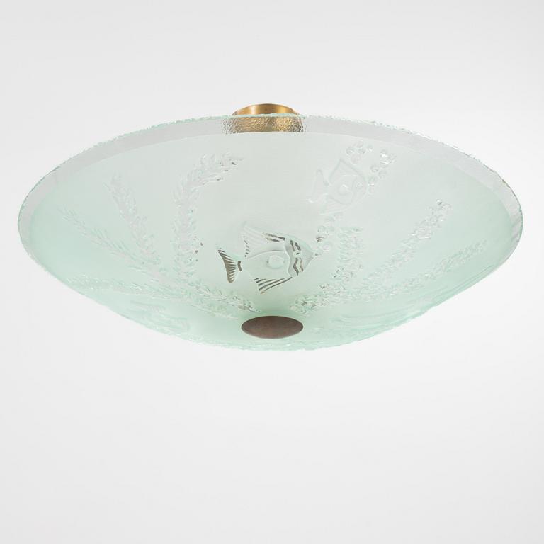 A ceiling light, 1930's/40's.