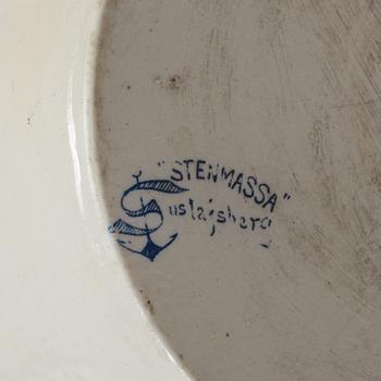 A set of four 20th century blue and white jars by Rörstrand.