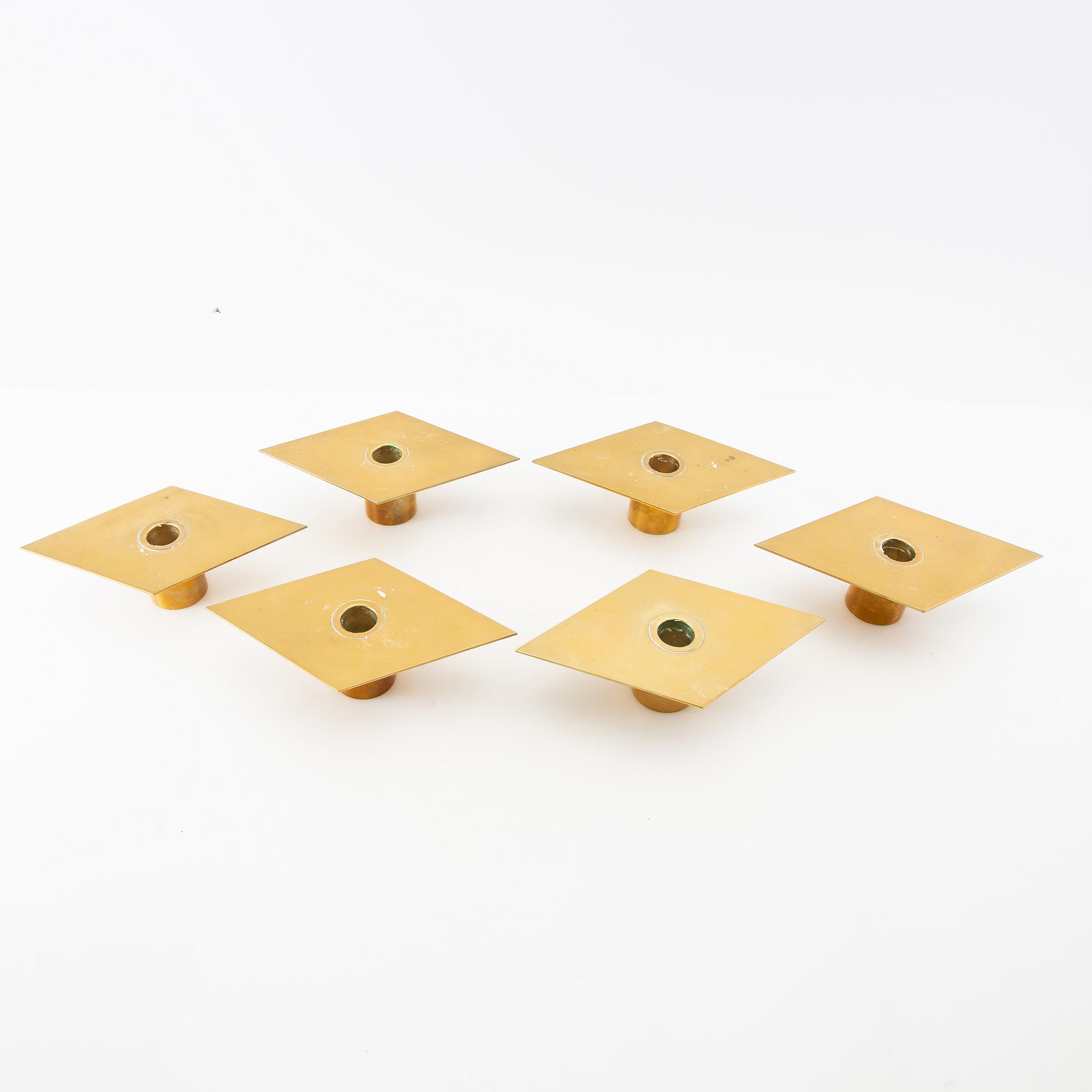 Sigurd Persson, candlesticks, 6 pieces.
