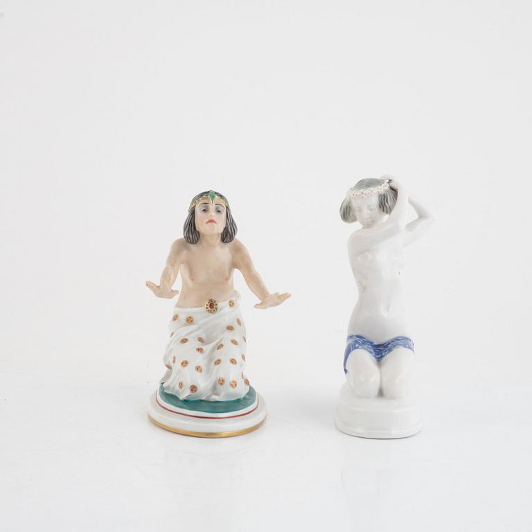 A set of two porcelain figurines. Rosenthal, Germany, 1920s.