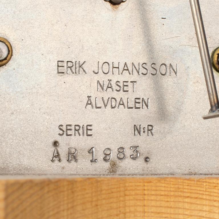 A combined clock and chest of drawers from late 19th  century.