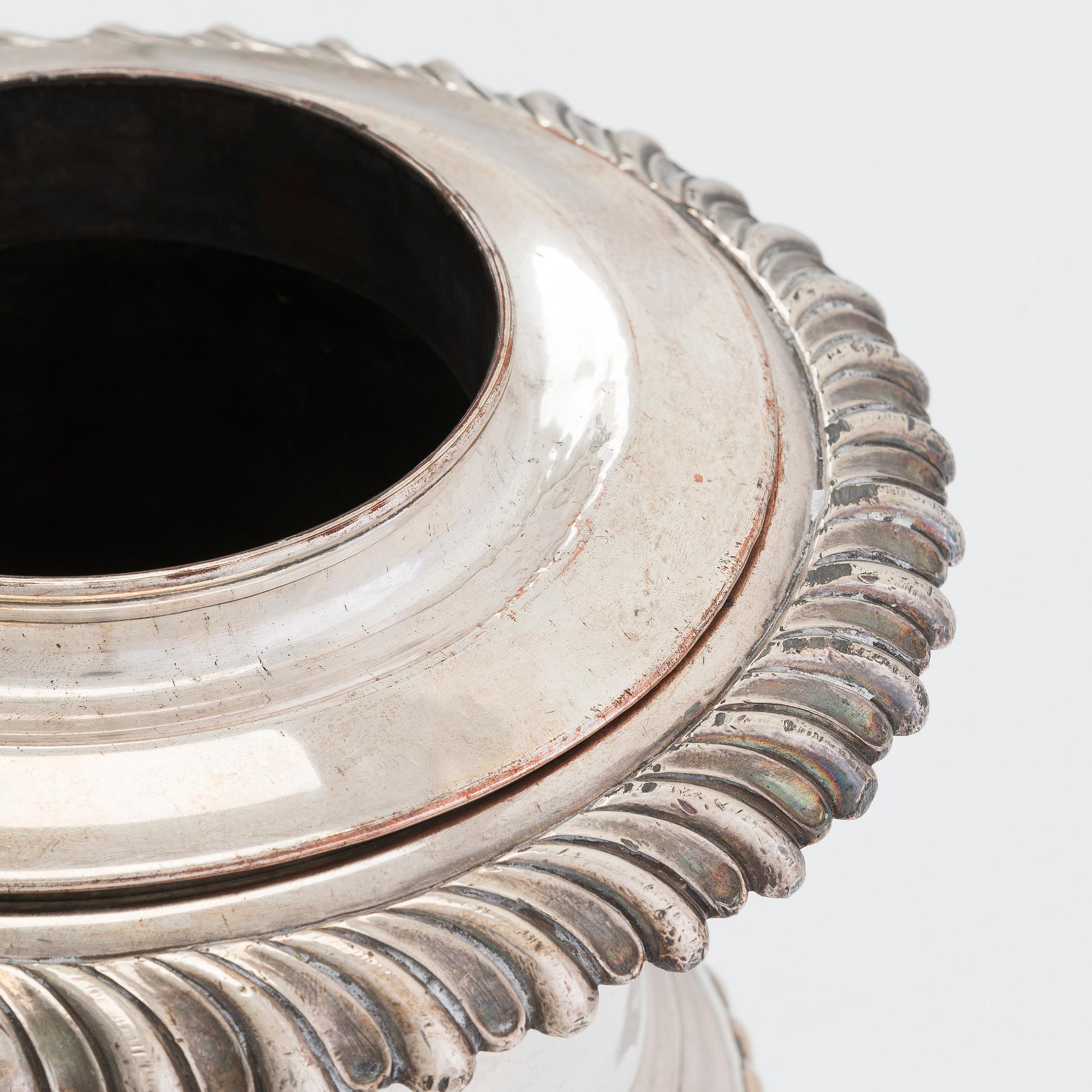 A Viennese silver plated champagne / wine cooler, from Mayerhofer, Austria.