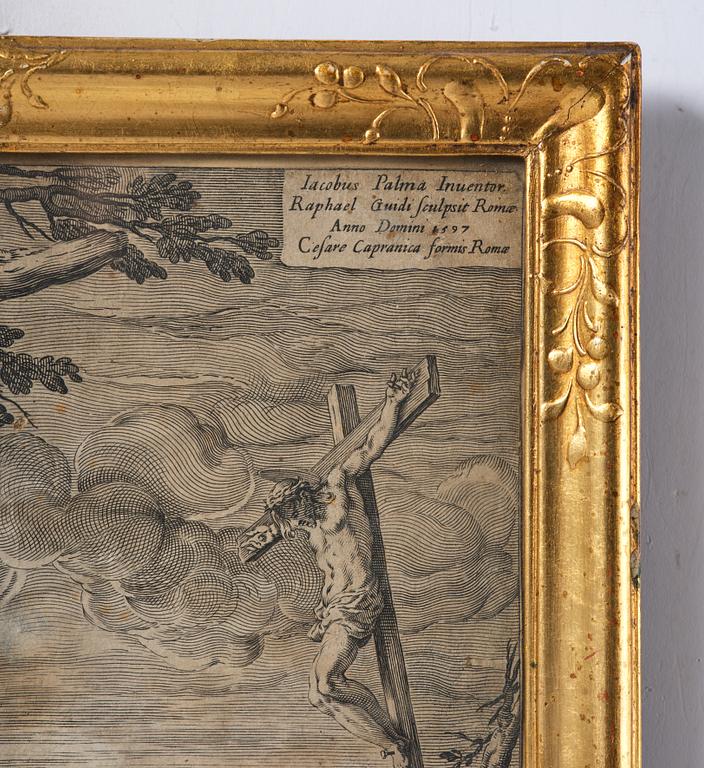 A Swedish rococo giltwood frame, later part 18th century.