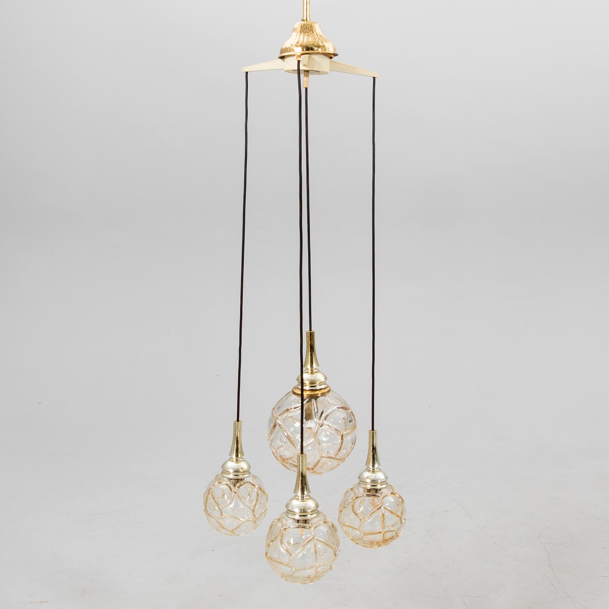 Ceiling lamp from the second half of the 20th century.