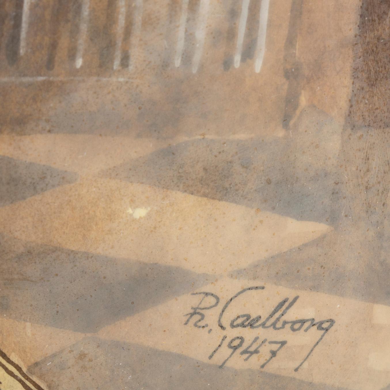 RUDOLF CARLBORG, watercolour, signed R. Carlborg and dated 1947.