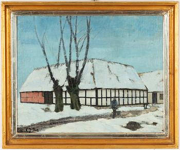 Emil Johanson-Thor, Winter at the Skåne Farmstead.