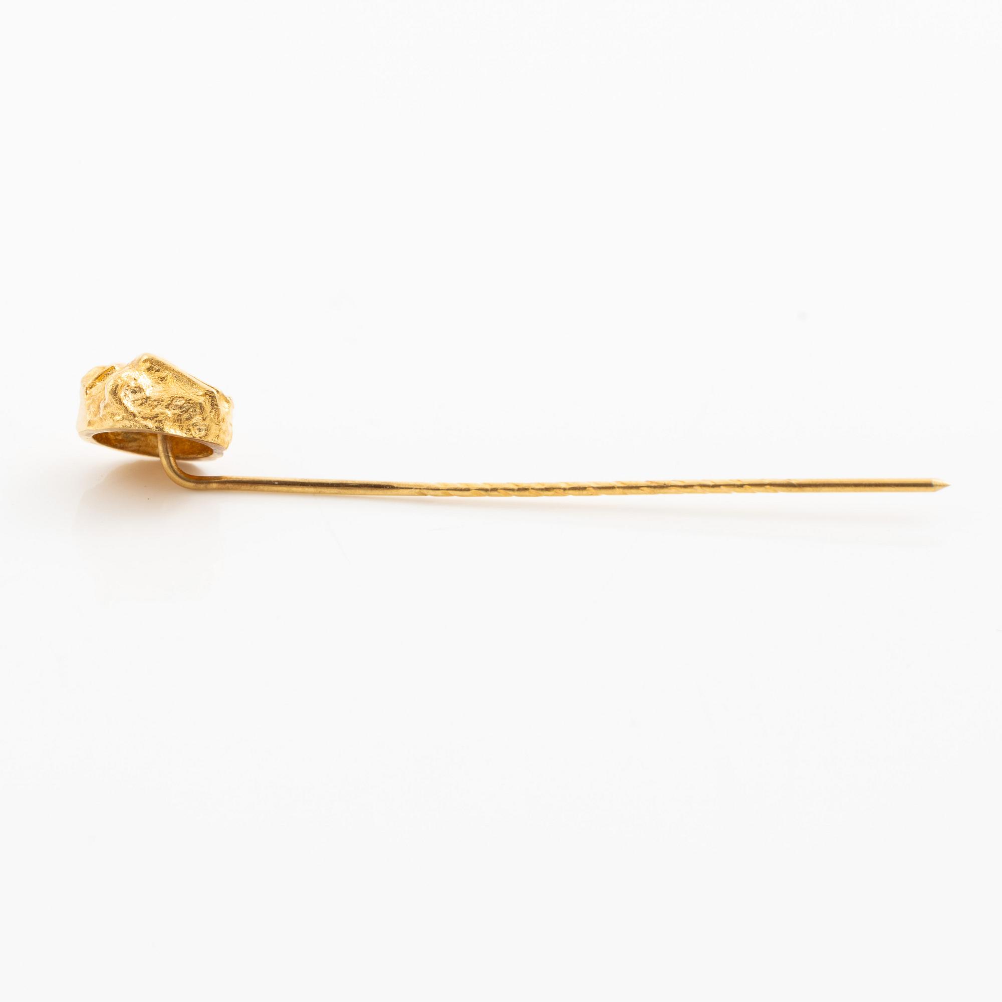 Lapponia, broschnål, 18K guld, Finland 1978.