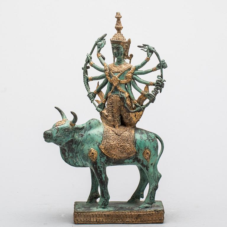 SKULPTUR, brons, orientalisk. 1900-tal.