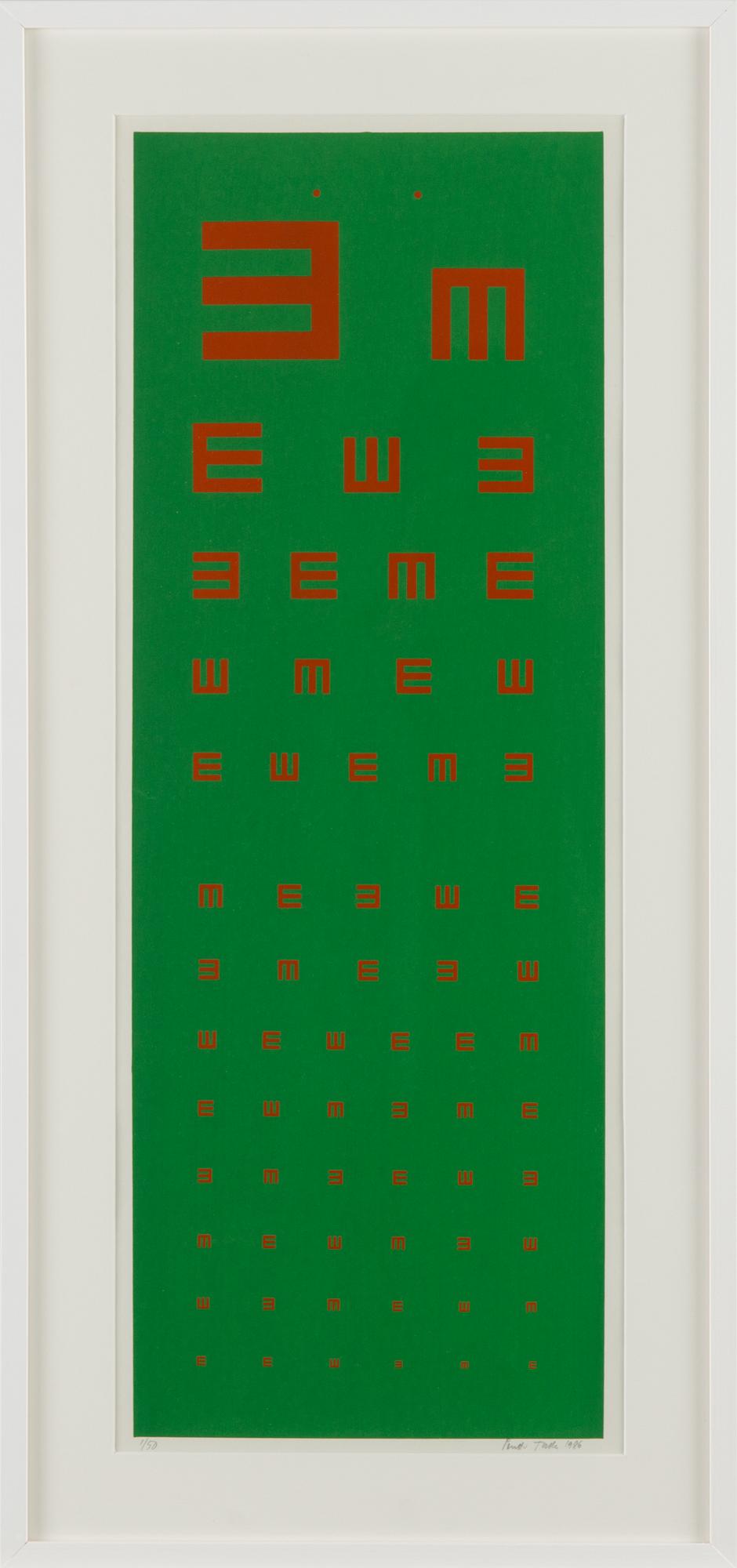 Pentti Tulla, serigrafi, signerad och daterad 1986, numrerad 1/50.