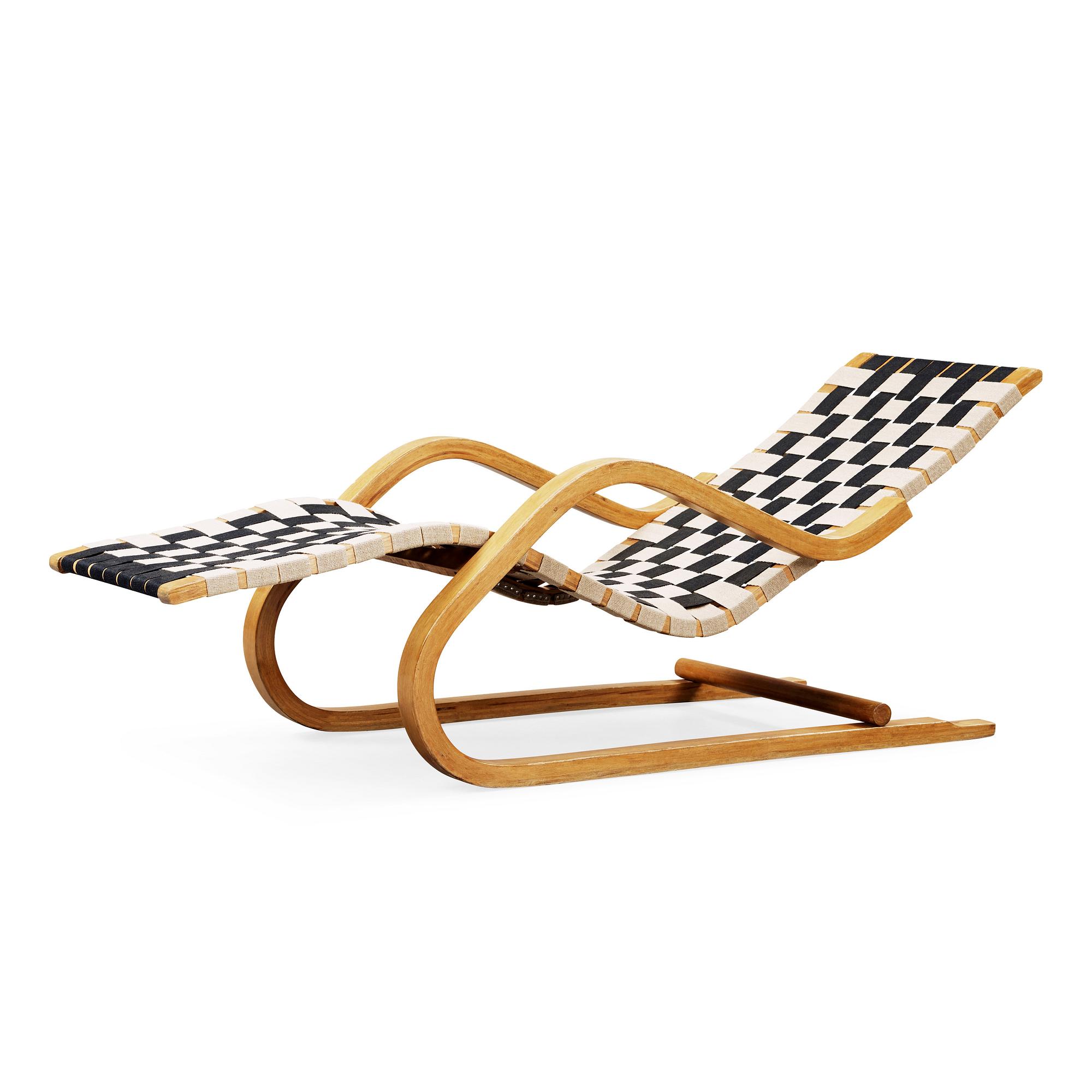 An Alvar Aalto 'model 39' lounge chair, made on license in Hedemora, Sweden 1945-55.