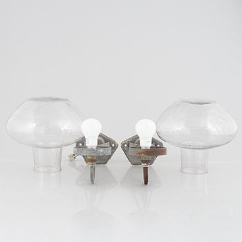 A pair of Swedish Modern wall lamps, ASEA, mid-20th Century.