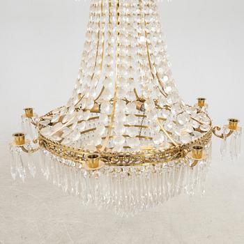An Empire style chandelier 20th century.